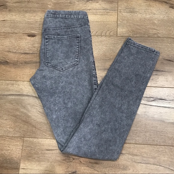 acid washed jeggings